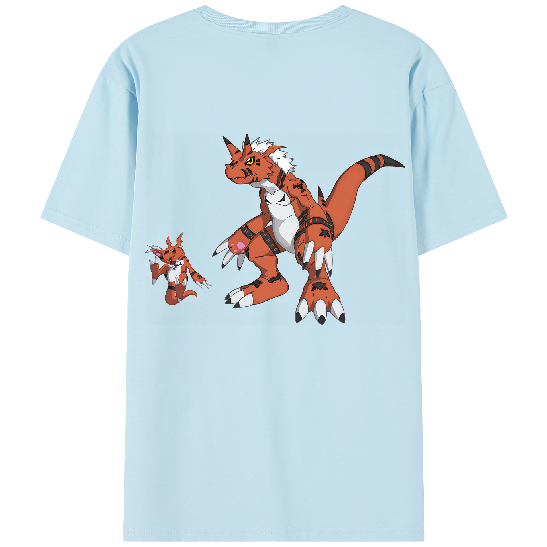 （画像用） Digimon デジタルモンスター/デジモン 綿100％半袖Tシャツ（背面プリント）